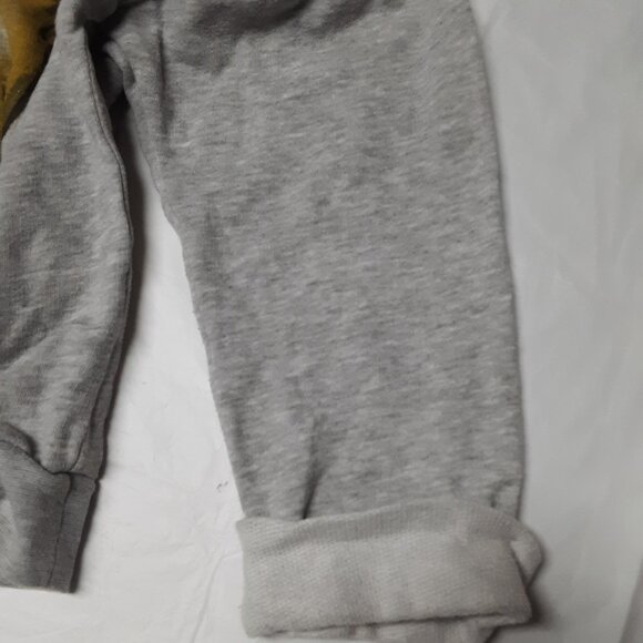 Disney Bambi Artist Sketch Gray Sweatshirt Glitter Print Rolled Sleeve Size XS - Picture 5 of 14